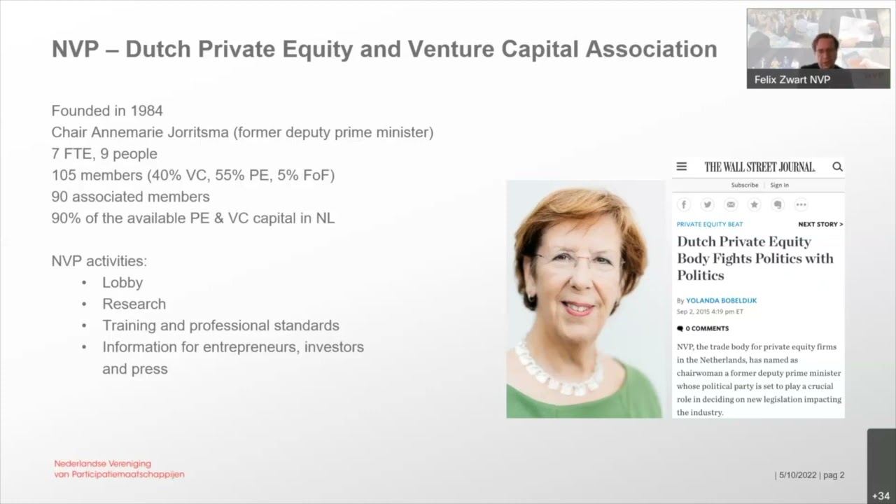 Institutional investment and Venture Capital in The Netherlands