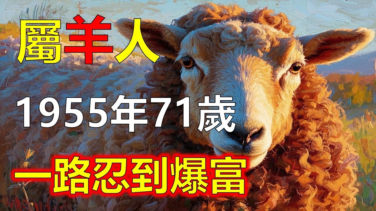 1955年屬羊人：70歲後的三次大運，分別關乎財、情與心，屬羊人70歲後會經歷三次命運轉換：第一是財運轉旺，第二是情感重整，第三是心境開悟。這三關若能穩住心#屬羊#生肖羊 #1955 羊