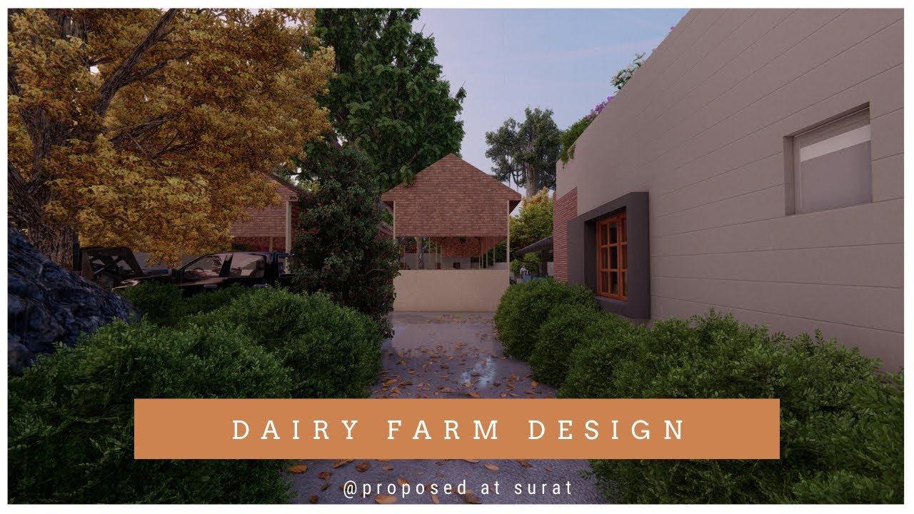 Cow Shed Design 3D | Cattle Farm 3D Animation Design