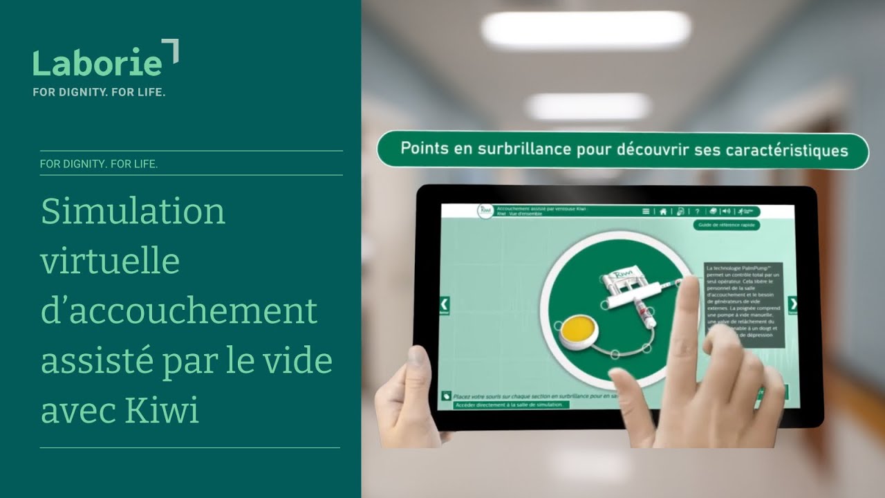Simulation virtuelle d’accouchement assisté par le vide avec Kiwi