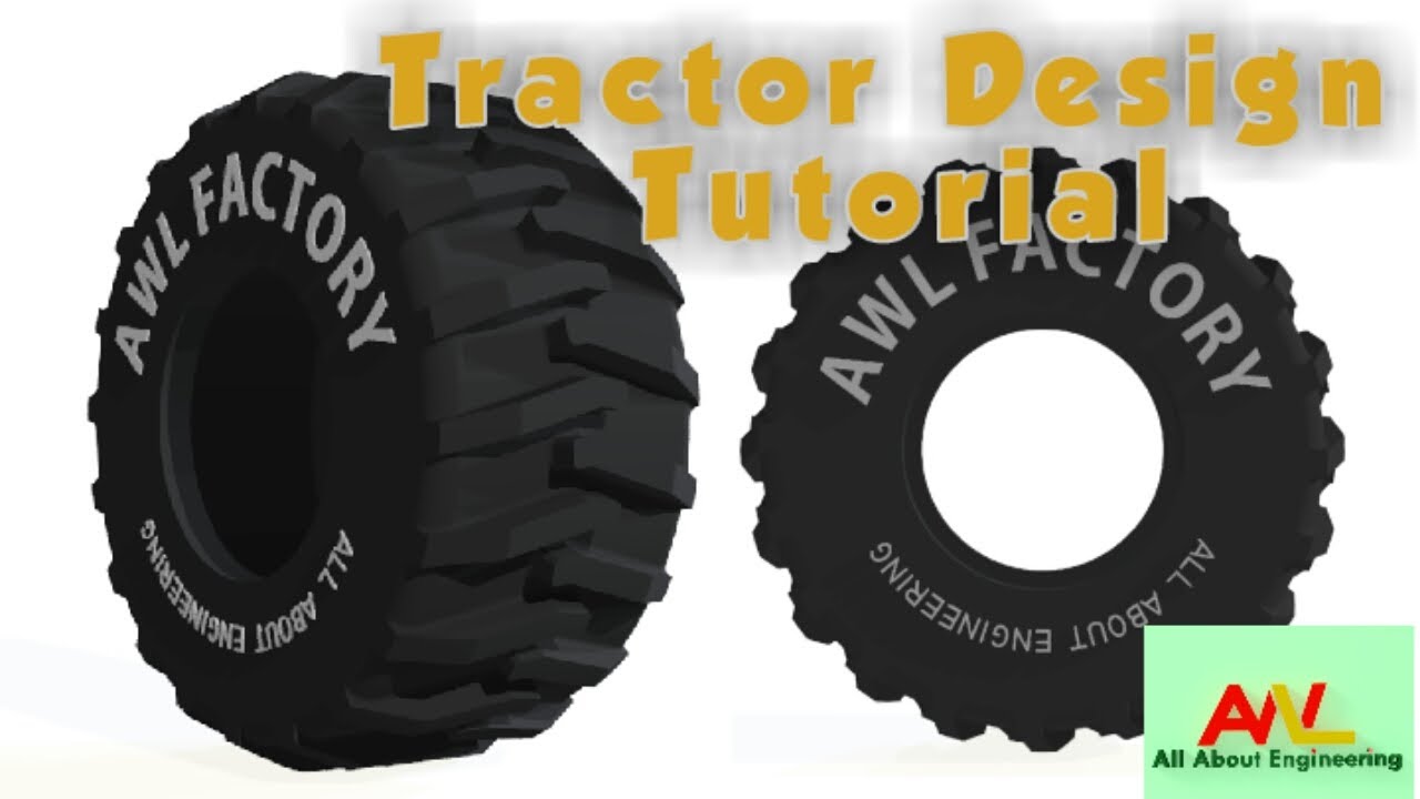 Tractor Tire Design In Autodesk Inventor - Tutorial Video
