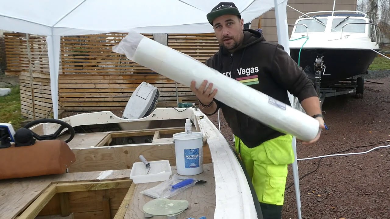 AMATÖR Bygger om Crescent 495 till Sportfiskebåt (Del 4 Glasfiber)