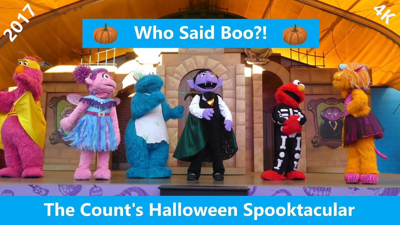 Vintage Who Said Boo?!The Counts Halloween Spooktacular 4K@Sesame Place /Sesame Street Langhorne,PA