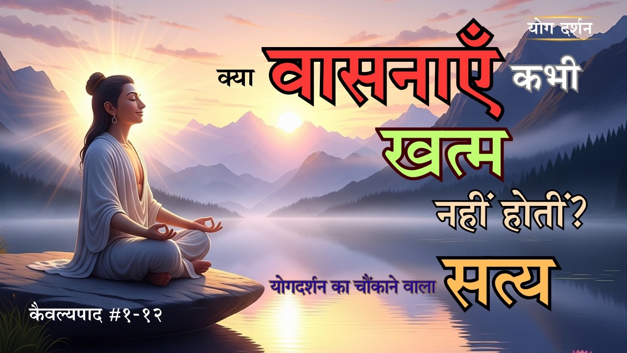 क्या वासनाएँ कभी ख़त्म नहीं होती ? यह वीडियो आपके विचारों की जड़ हिला देगा।| कैवल्यपाद १-१२ का सत्य”