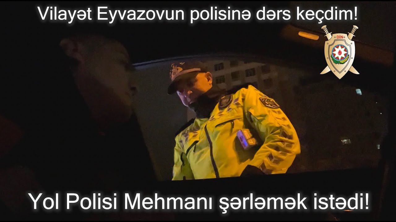 PAYLAŞ! Yol Polisi Mehmanı saxladı və şərləmək istədi! Mehman polisə dərs ke&ccedil;di. Polis mat qaldı!