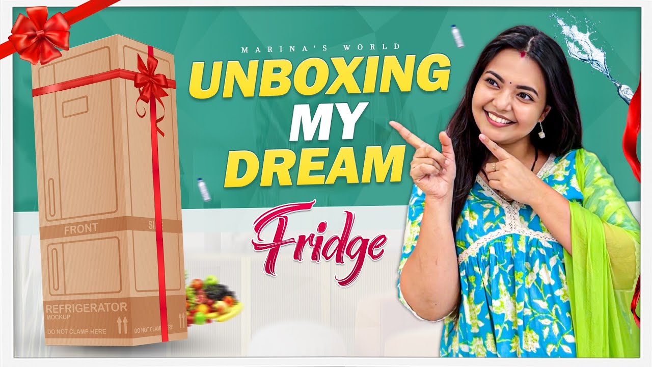 Unboxing My Dream Refrigerator | New Fridge | Marina's world | @HaierIndia