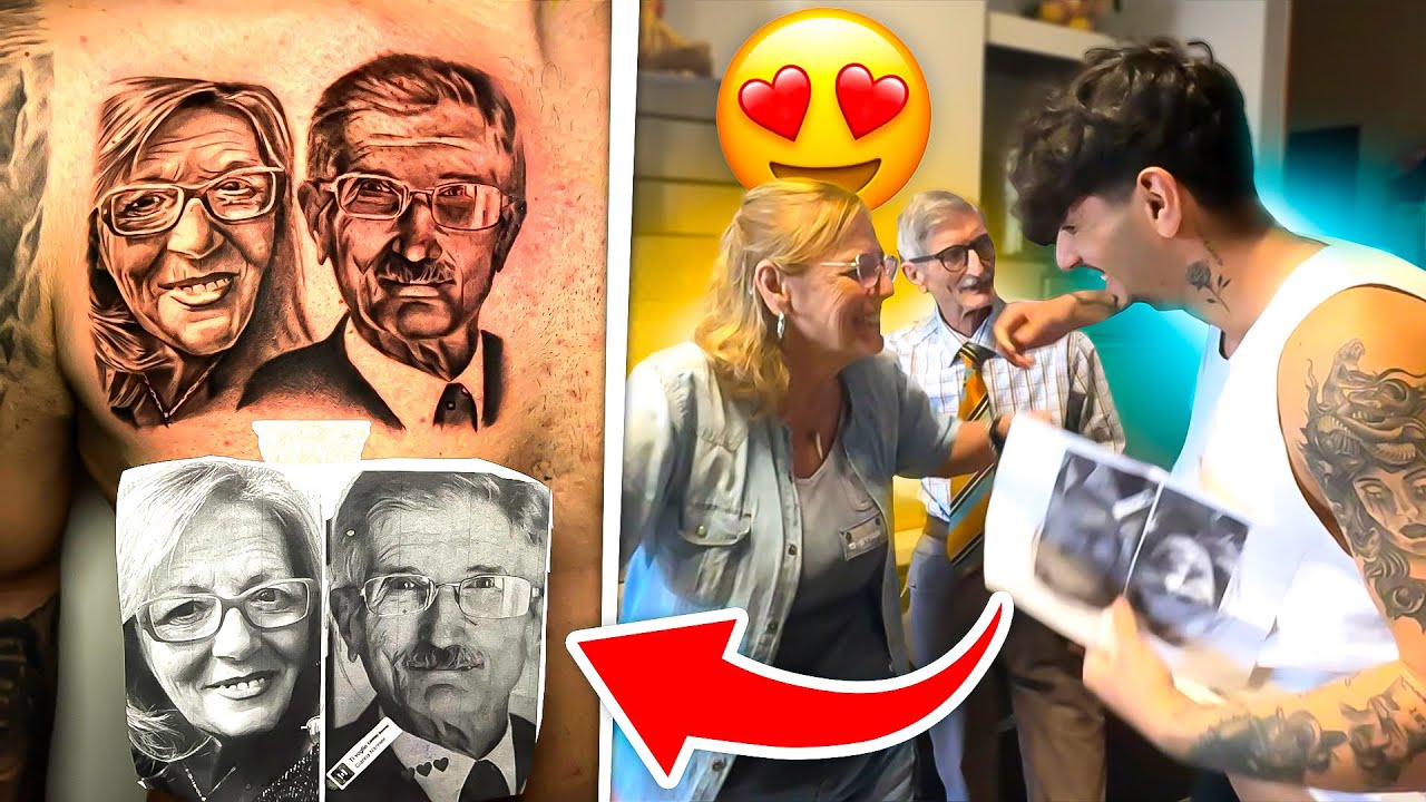 SORPRESA AI MIEI NONNI | Me li sono tatuati!!! *hanno pianto*😭❤️