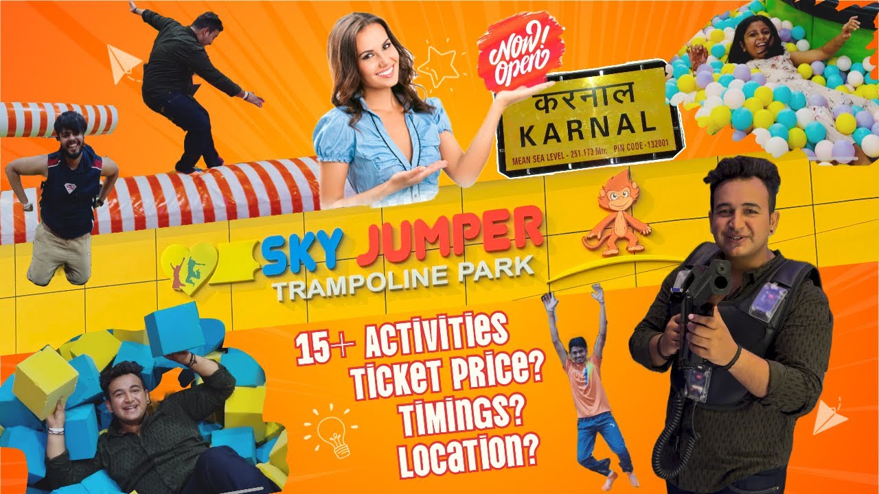 Skyjumper Trampoline Park | Karnal Haryana🏹| Laser Tag | Trampoline Park Ticket Price🎫| Full Details