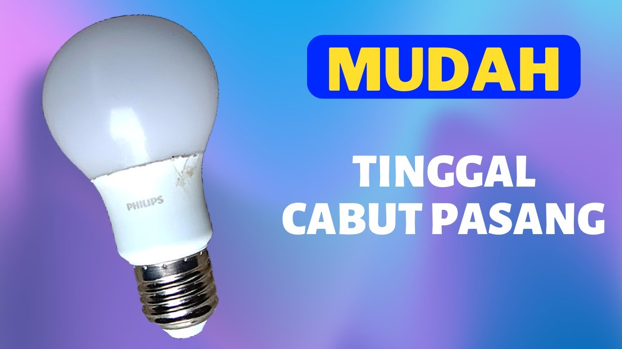 Cara servis lampu LED Philips 8 watt yang mati