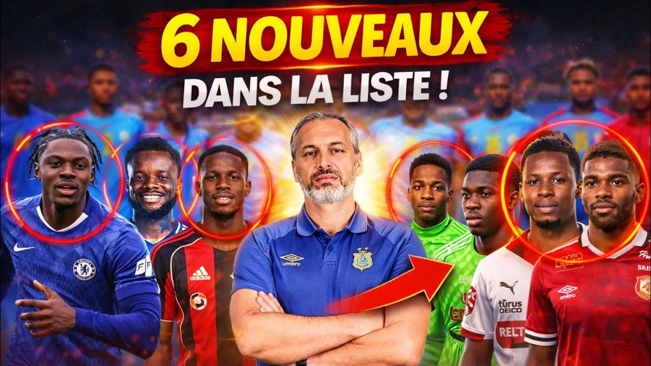 6 nouveaux joueurs sur la liste des présélectionnés pour le prochain match des Léopards #football 