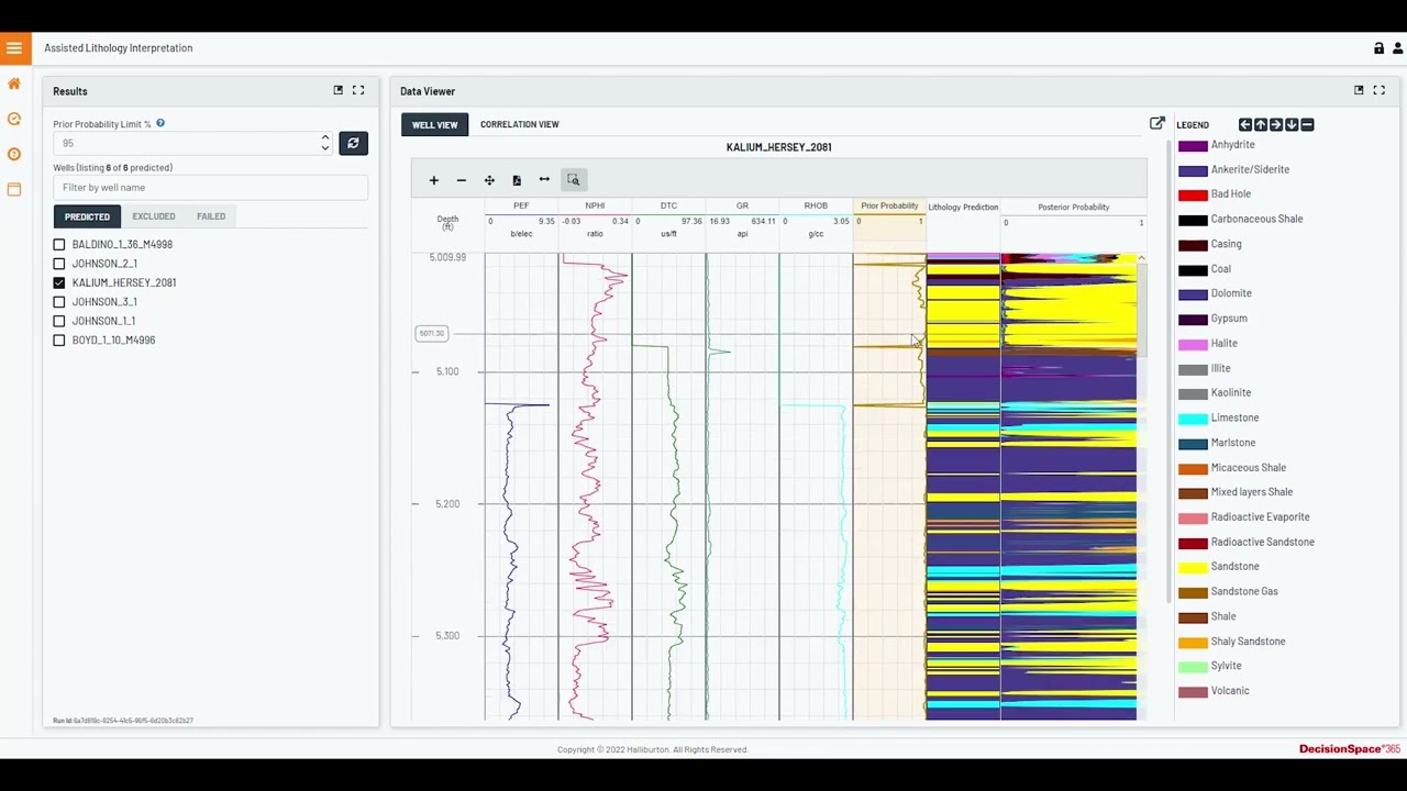 Assisted Lithology Interpretation &ndash; OpenWorks Connectivity