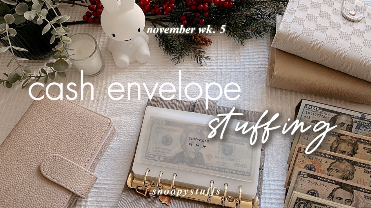 magic month paycheck 💸✨ | cash stuffing | $741 | nov paycheck 5