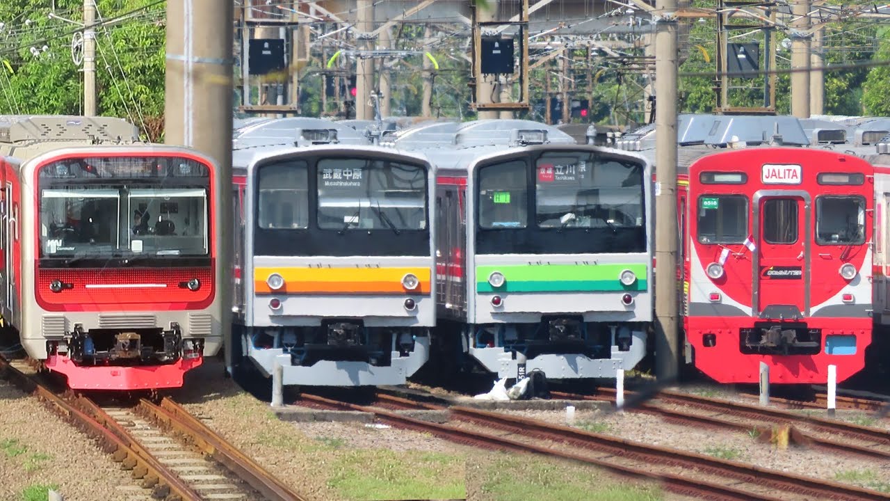 PARADE KERETA KRL LIVERY VINTAGE JEPANG: JR 205 Musashino, Nambu, Yokohama, Saikyo, KRL INKA CLI.225