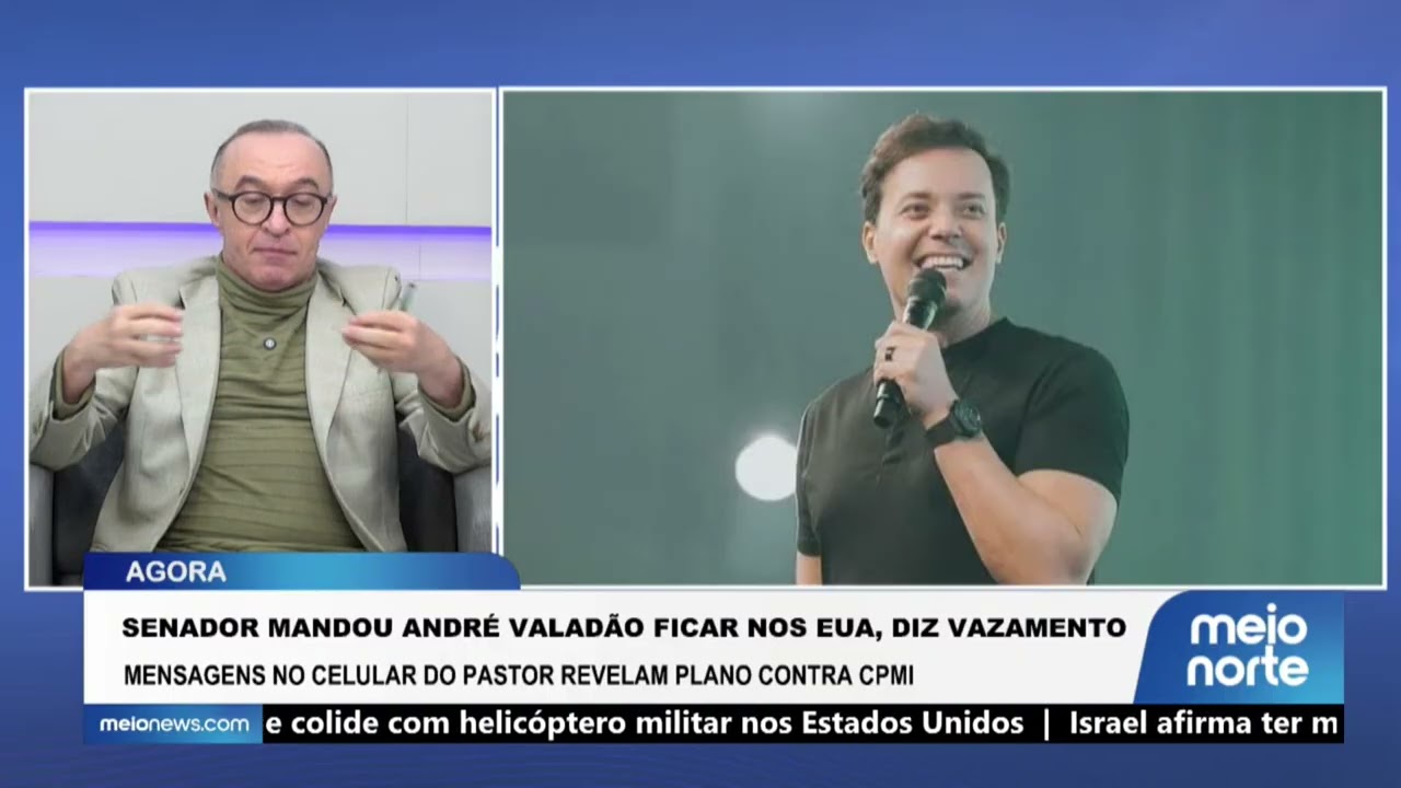 Senador mandou Andr&eacute; Valad&atilde;o ficar nos EUA, diz vazamento | Agora Brasil