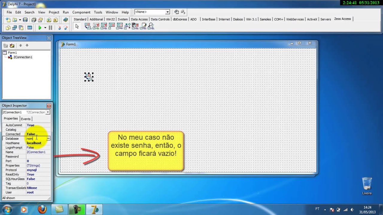 Delphi - Conectando BD com Zeos (em 1 minuto)