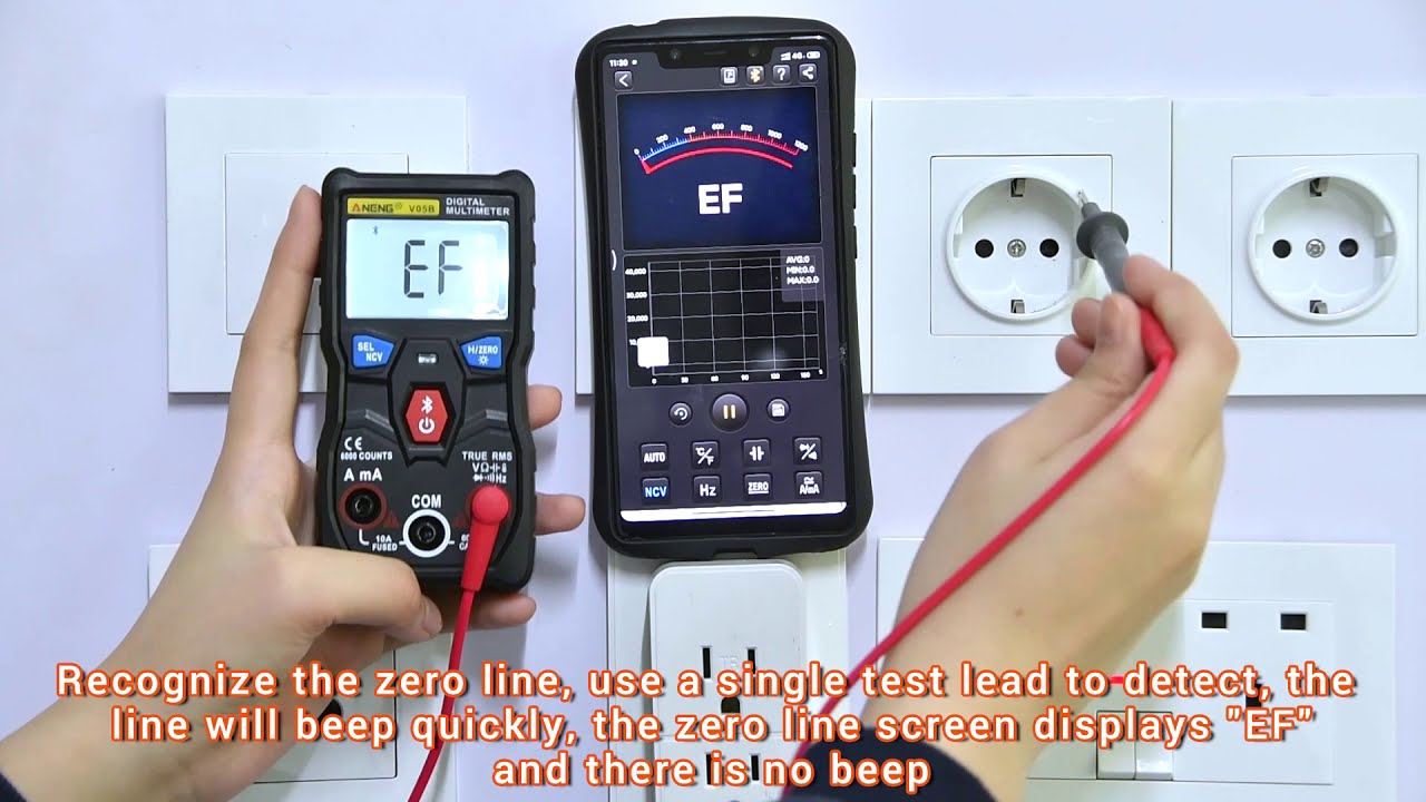 ANENG V05B True RMS Bluetooth Multimetro Digital 6000 Counts Professional Analog Multimeter AC/DC