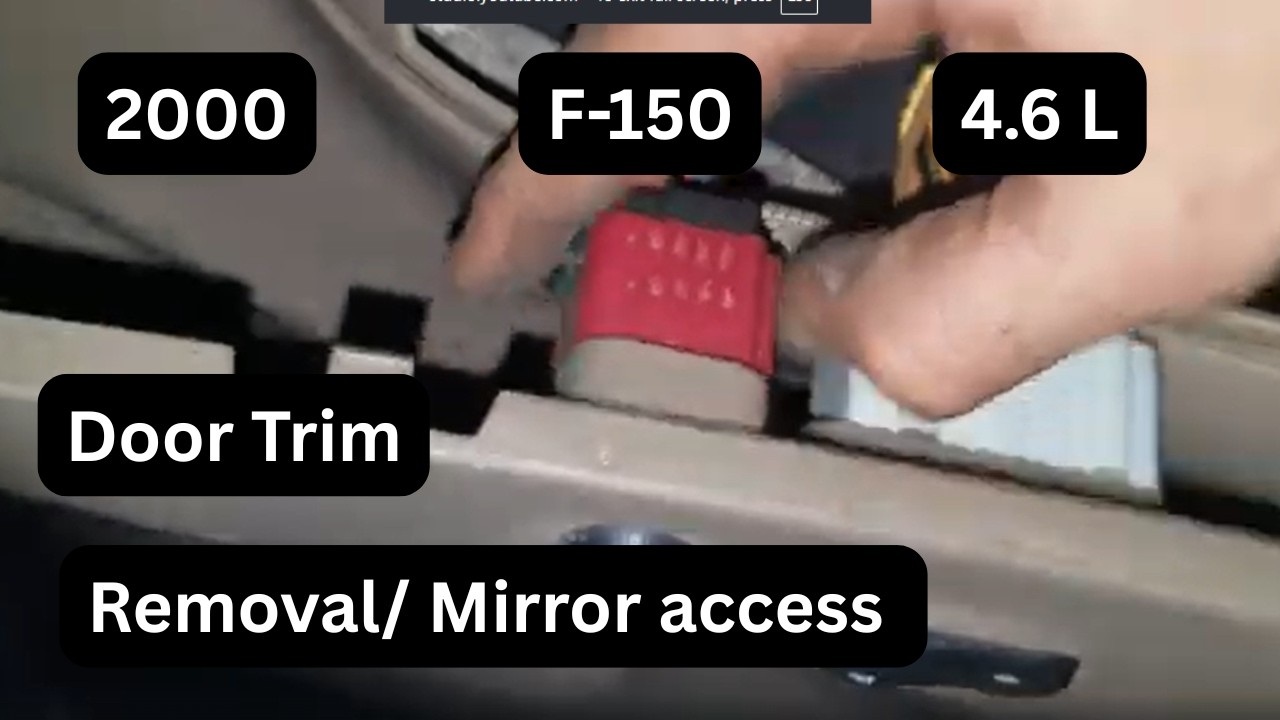 2000 f150 Replacing Side Mirrors / Door trim Removal