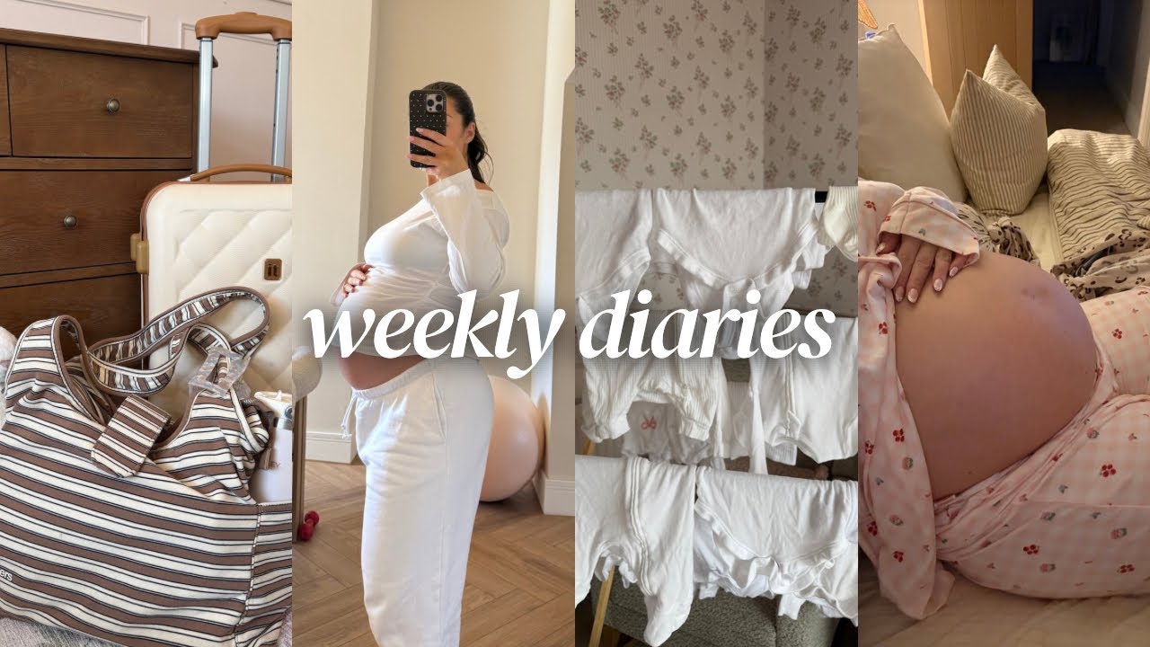 weekly vlog! pack my hospital bag + baby laundry + what i bought (dunelm, asda living, b&m) + more