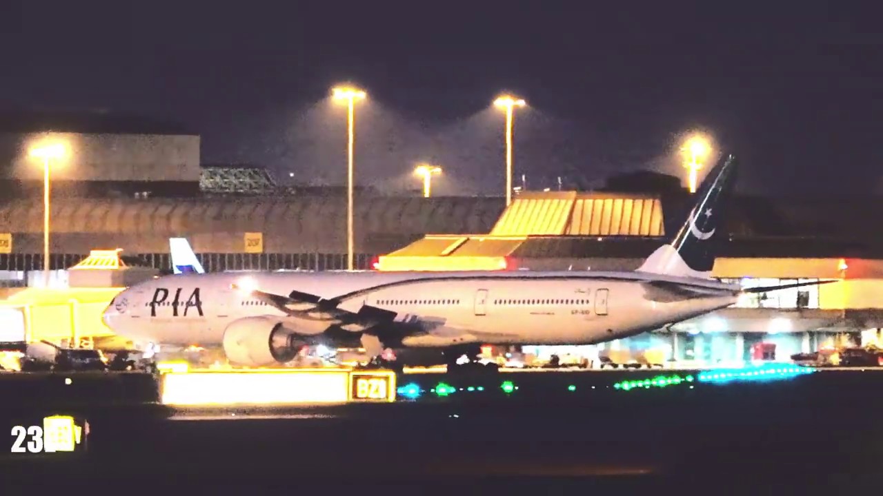 PIA Pakistan International Airlines PK709 AP-BID Boeing 777-340 ER Lahore To Manchester 17/01/2020