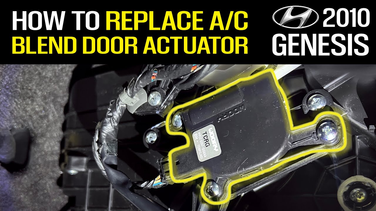 Hyundai A/C Blend Door Actuator Replacement Guide - 2010 Hyundai Genesis Sedan Driver side