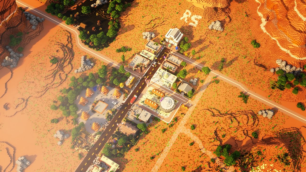 [Minecraft Timelapse] Radiator Springs [Cars] [re-upload] - By Edoudou14