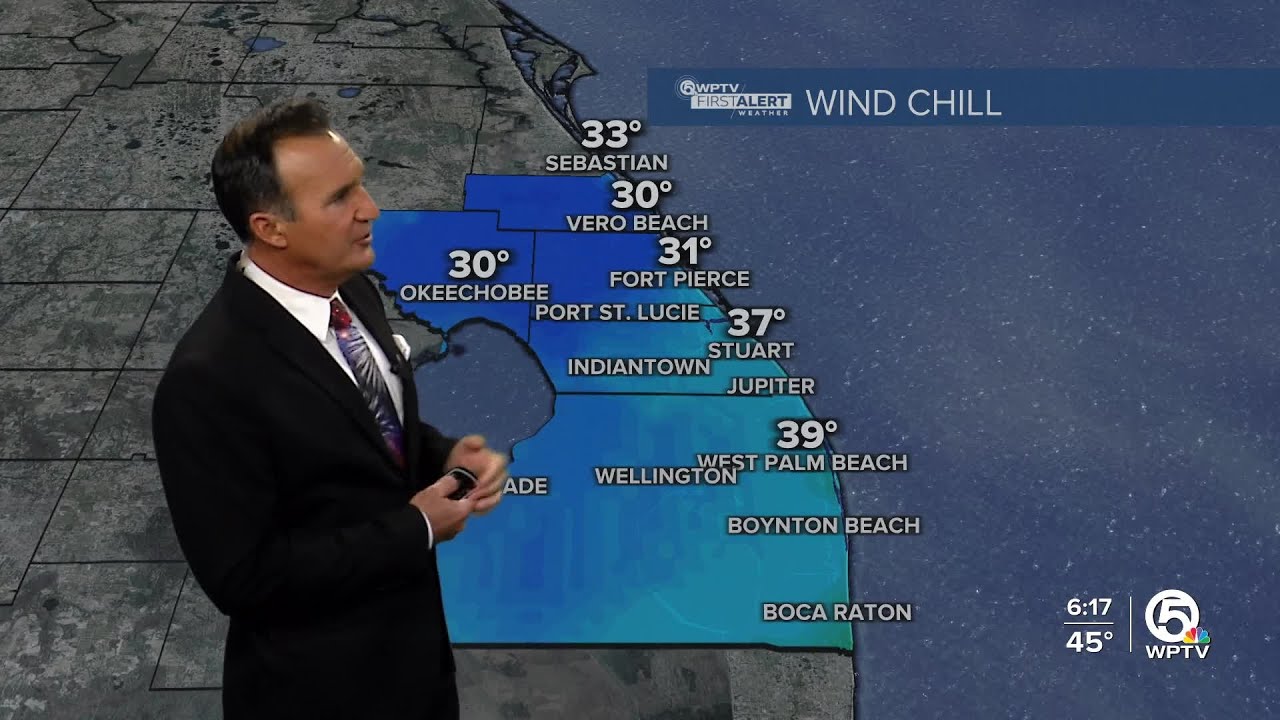 WPTV First Alert Weather Forecast for Morning of Wednesday, Dec. 31, 2025