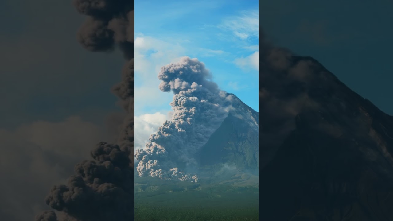Majestic Mayon Volcano Eruption in 4K | Breathtaking View of Nature&rsquo;s Power | Philippines Volcano