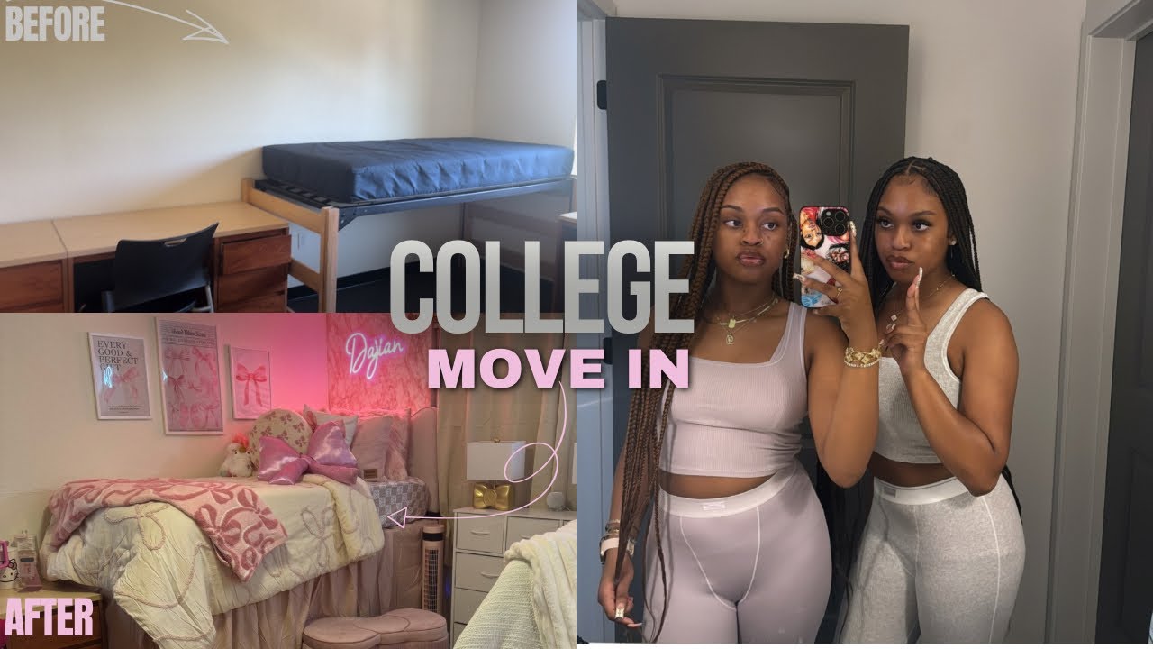 FRESHMAN YEAR COLLEGE MOVE IN VLOG| roadtrip, shopping, food, and dorm tour|