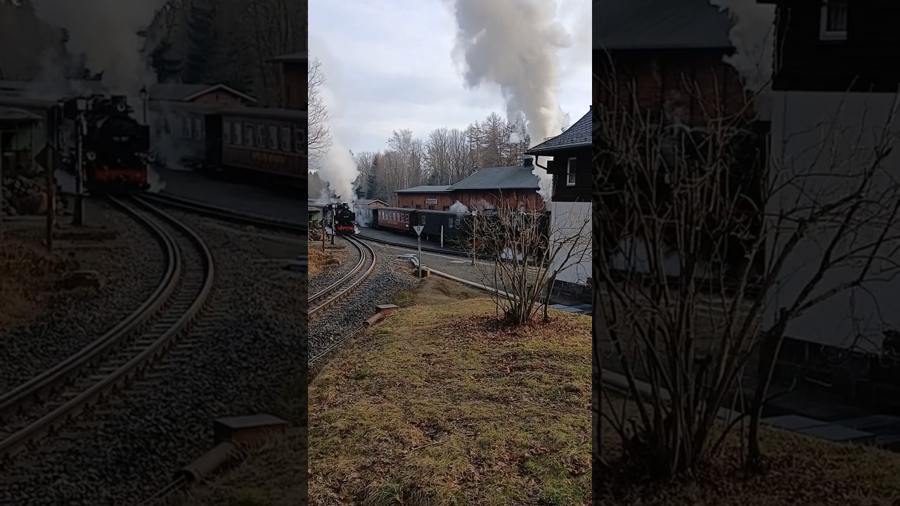 Parallelausfahrt SOEG 99 787 + 99 1749 vom Bahnhof Bertsdorf ins Zittauer Gebirge am 10.02.25
