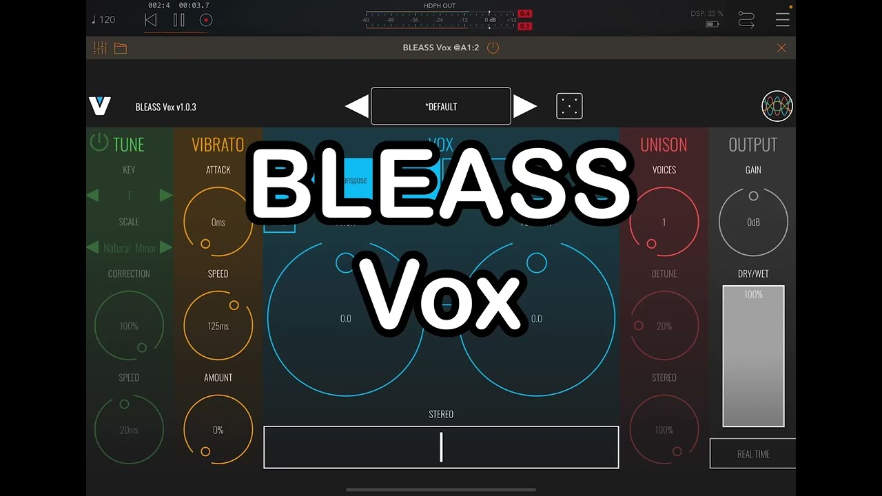 Testing BLEASS Vox on Female and male voices