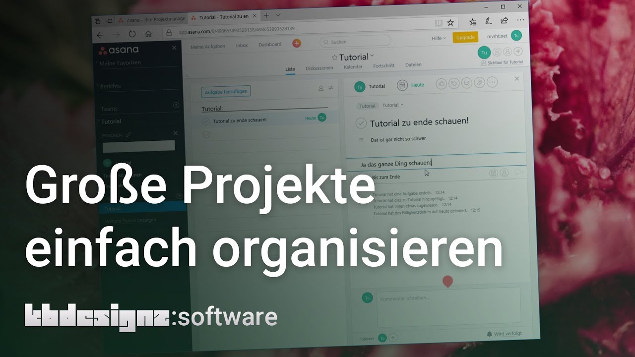 PROJEKTE EINFACH ORGANISIEREN | Asana | kbdesignz:software