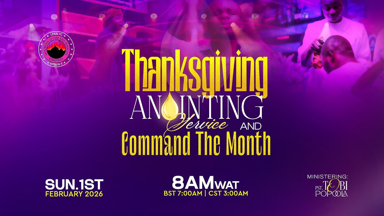 3 in1 Sunday Service | Command the Month | Anointing Service | Thanksgiving | 1st February 2026