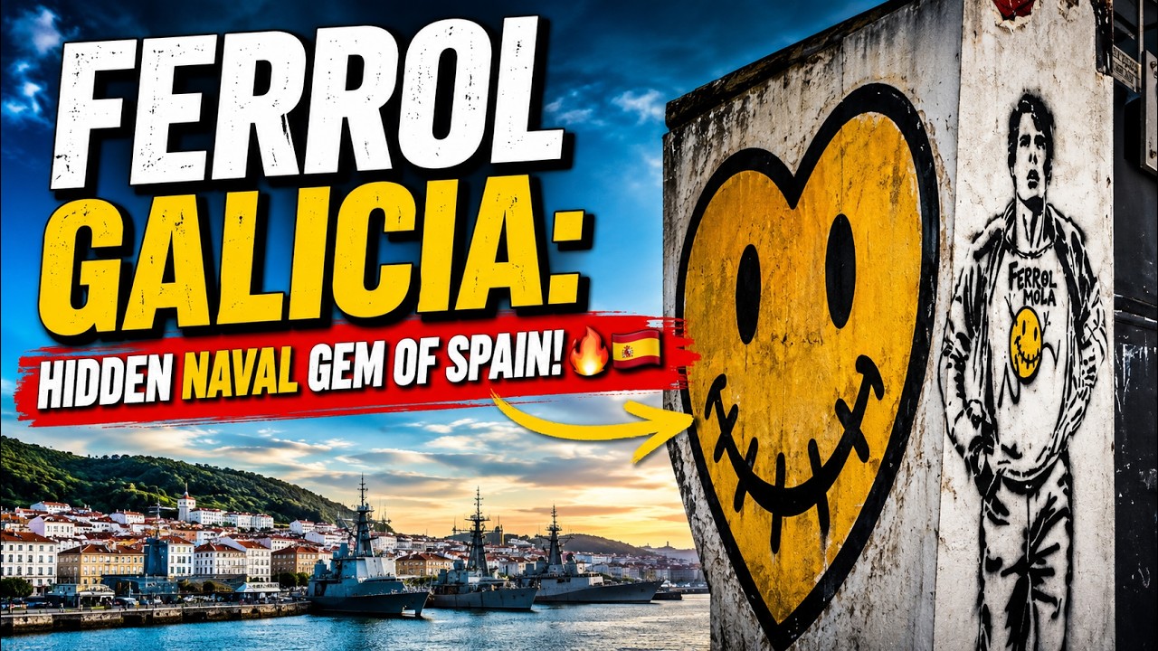 🚶🏼📹 Ferrol, La Coruña, Galicia, Spain Video Walk - 4K Tour