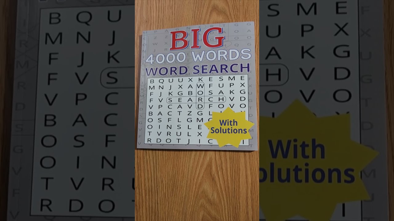 Big 4000 Words Word Search | 160 Puzzles with Solutions | Lots of Different Categories | Large Print