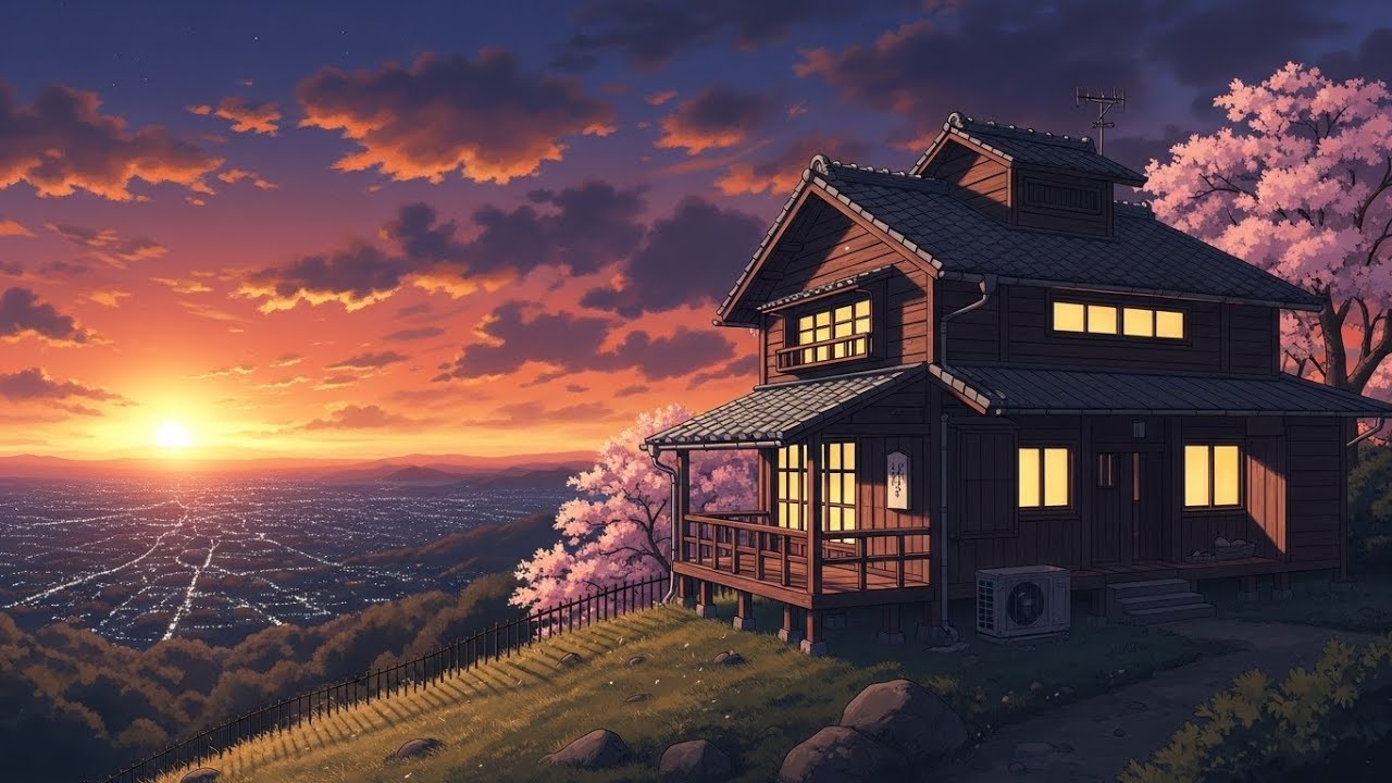 Peaceful Japanese Rooftop – Lofi Hip Hop Beats
