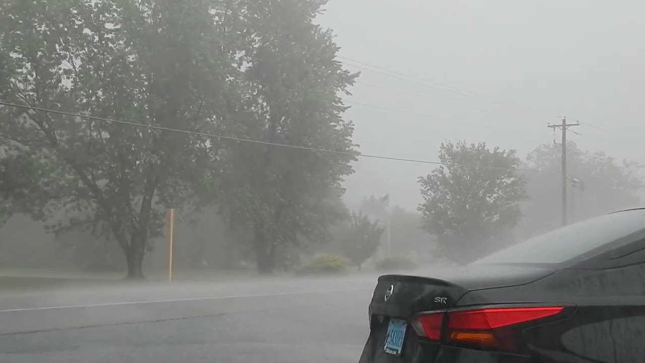 SEVERE THUNDERSTORM CHASE in AUGUSTA COUNTY, VA 7.26.25 (FOOTAGE ONLY)