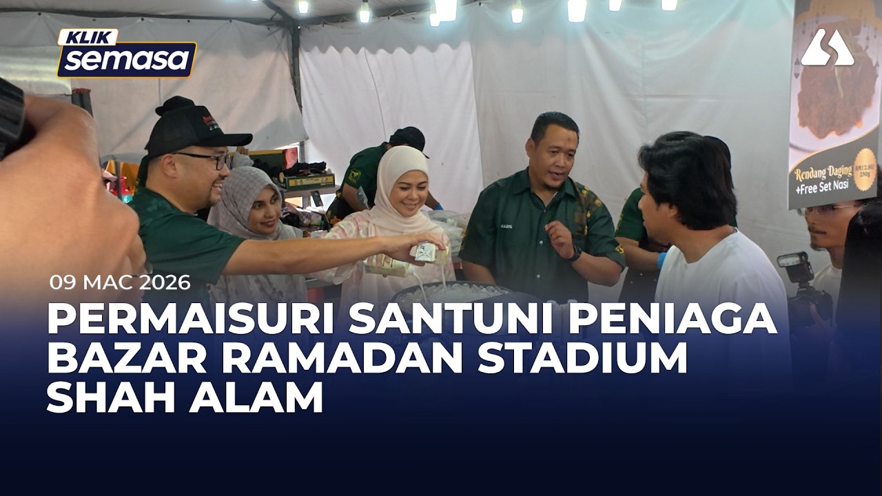 Tengku Permaisuri santuni peniaga, pengunjung Bazar Ramadan Stadium Shah Alam