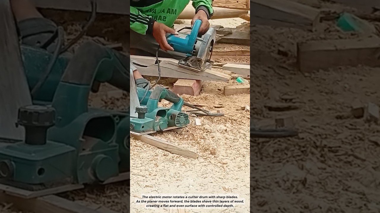 Power Wood Planer in Action | Fast, Smooth Wood Shaving 