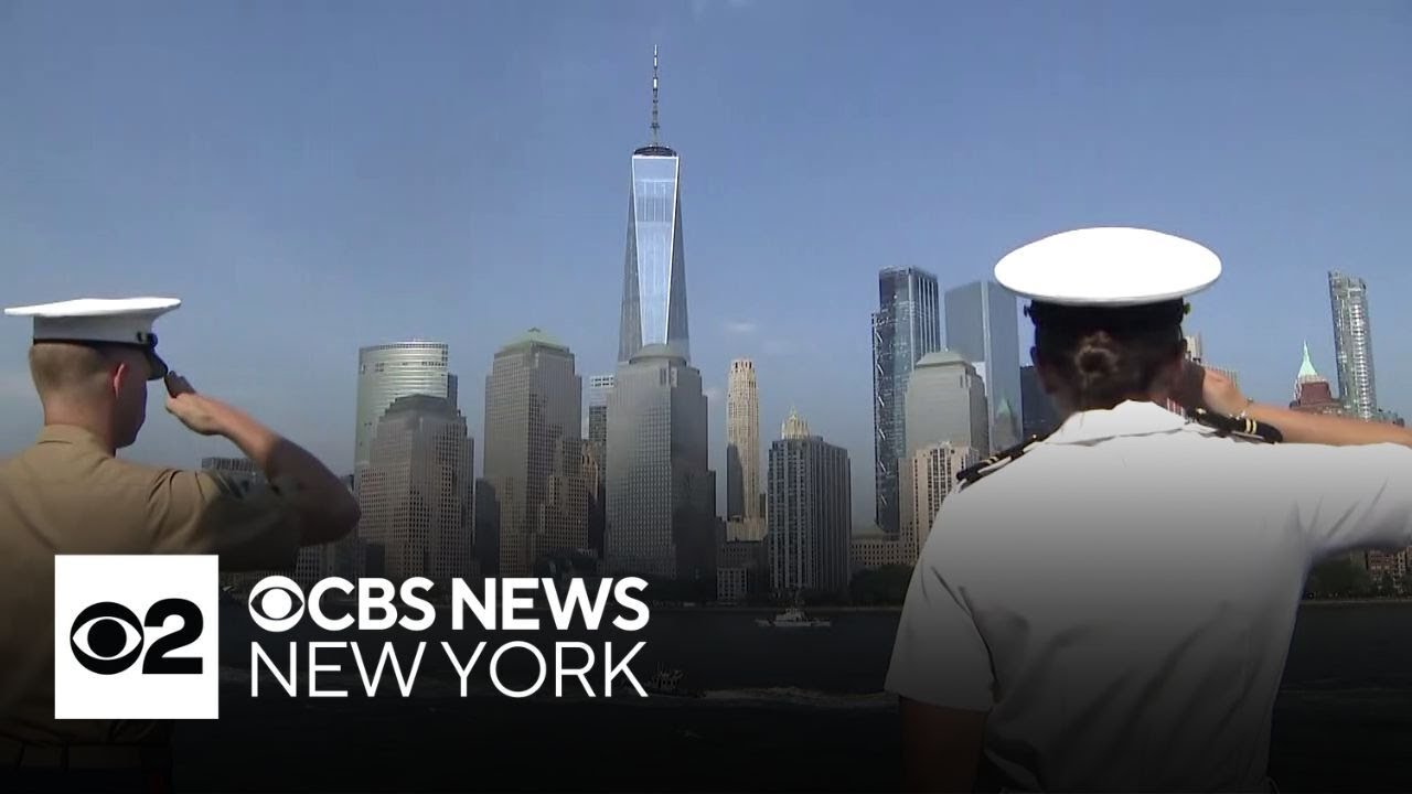U.S.S. Arlington arrives in New York Harbor ahead of America 250 celebration