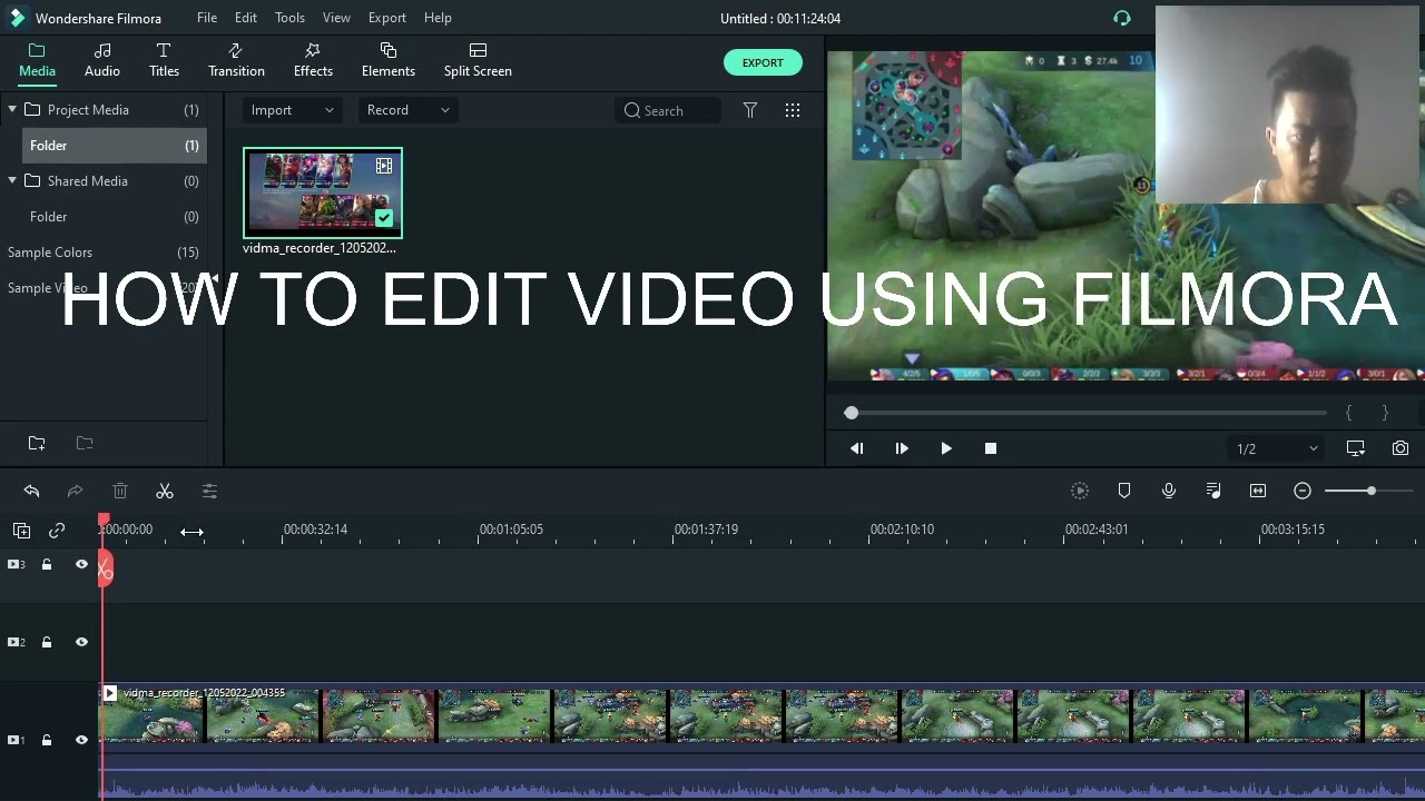 How to edit video using filmora