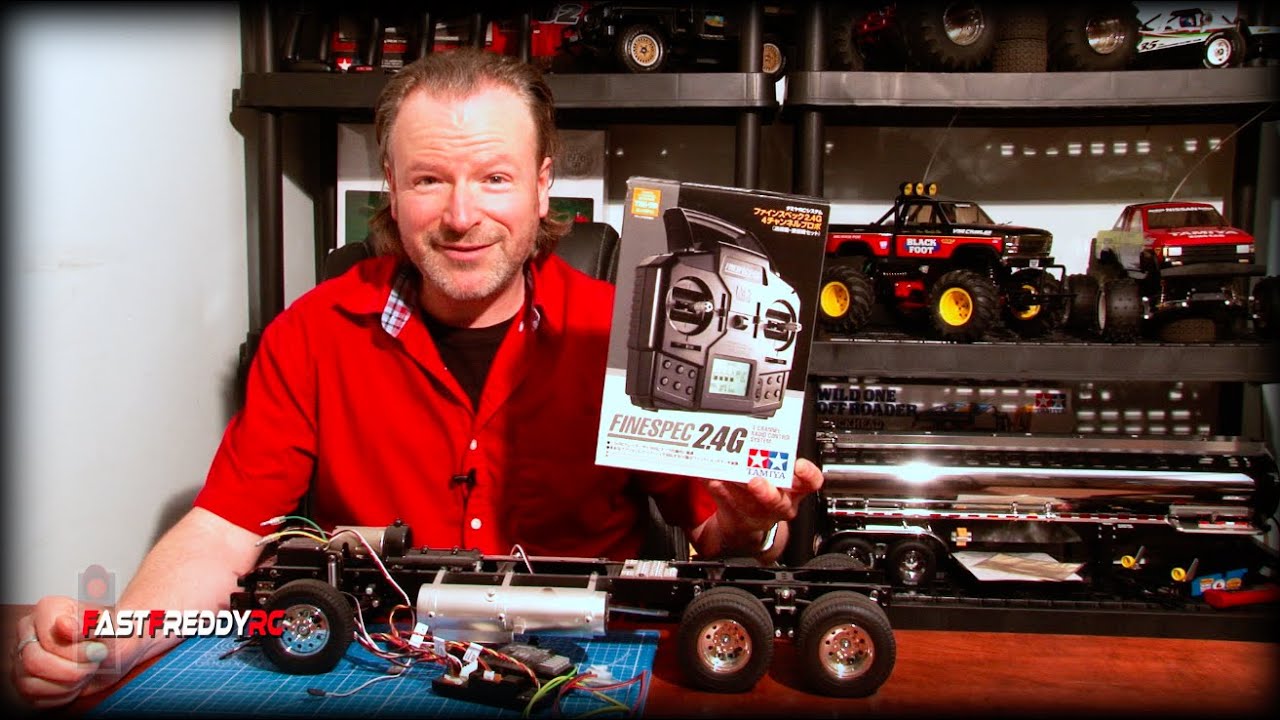 Unboxing the Tamiya Finespec 2.4G radio for 1:14 scale Semi's using the MFC-01, MFC-03 and more...