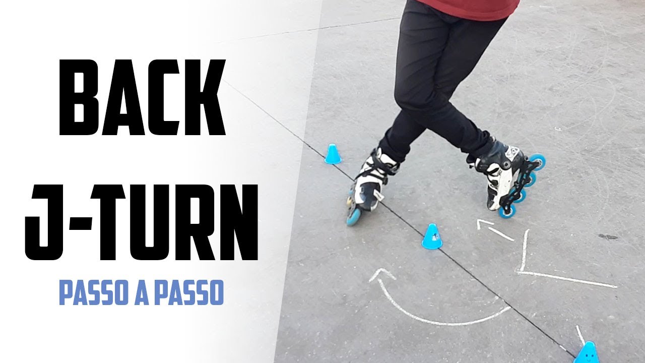 Back J-Turn - Aprenda Slalom / Passo a passo - Tutorial Patinação Freestyle Slalom