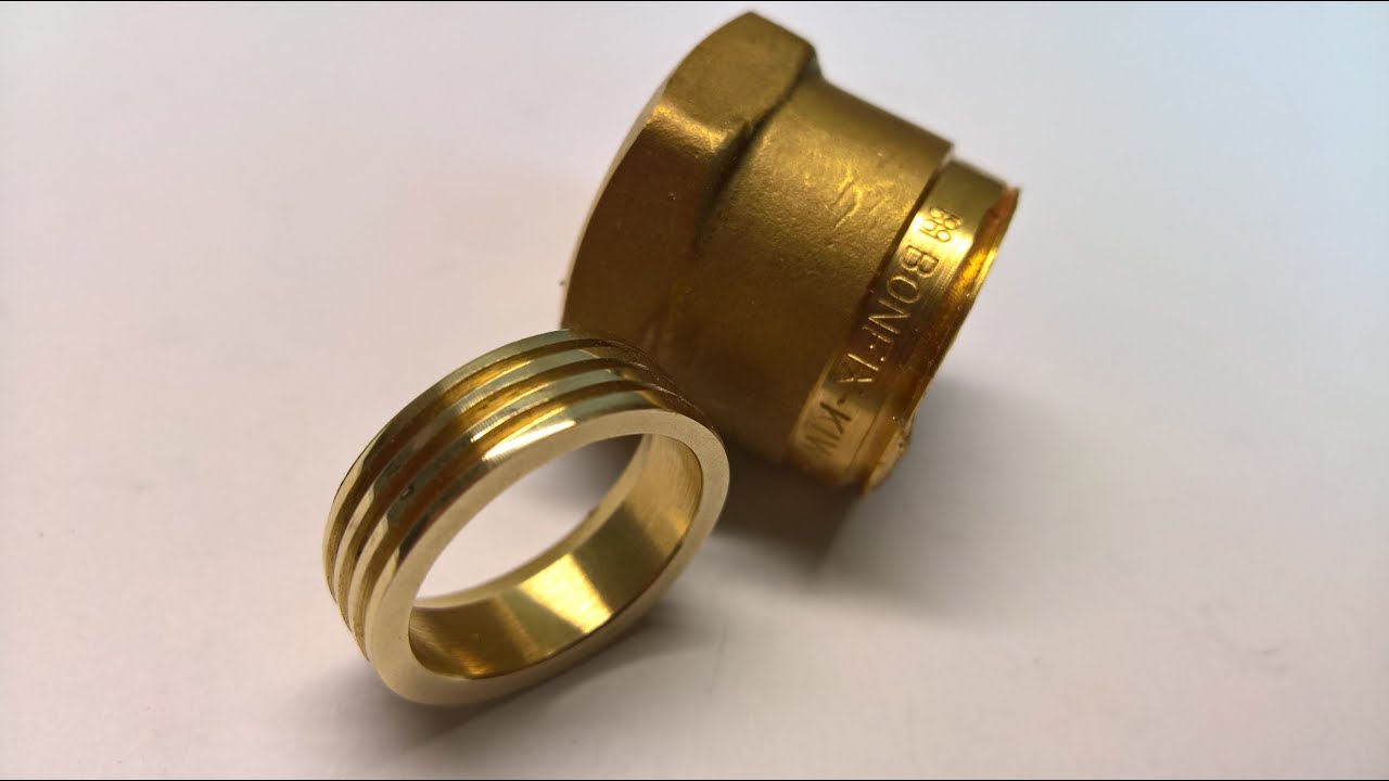 Easy Ring Made From a Pipe Fitting | Ring Making