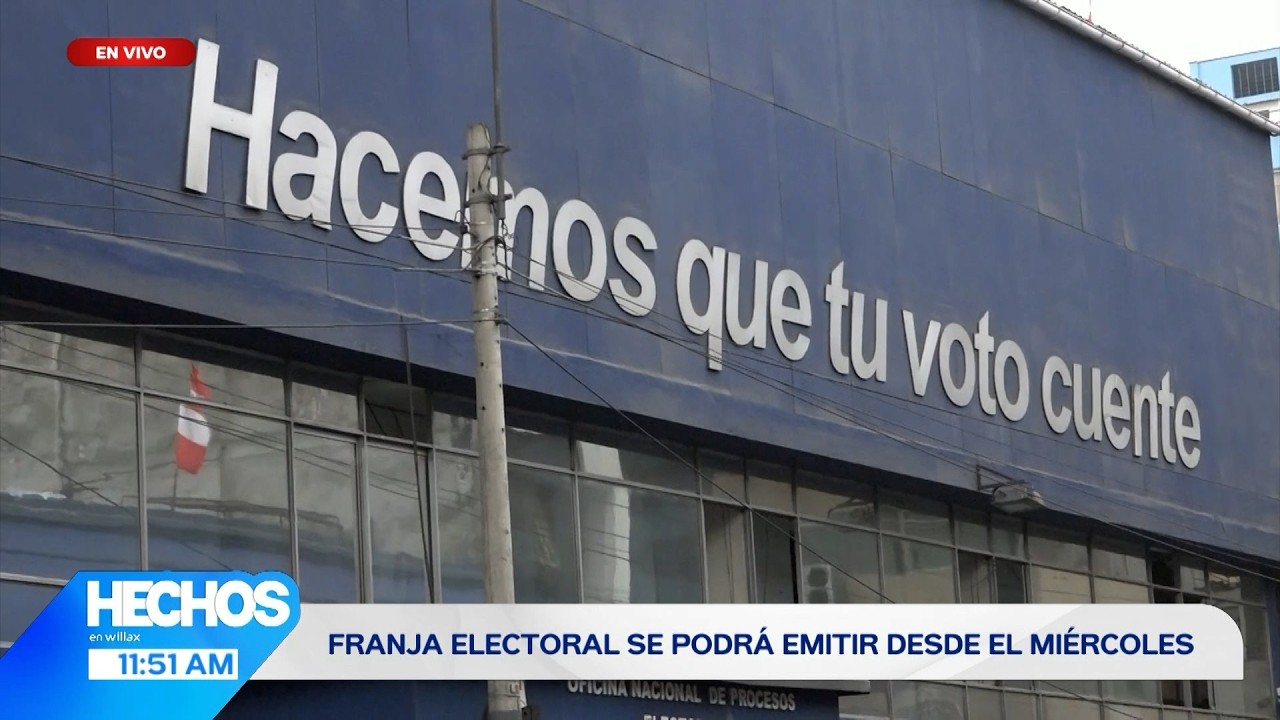 Hechos en Willax - FEB 09 - 2/3 - FRANJA ELECTORAL SE PODRÁ EMITIR DESDE EL MIÉRCOLES | Willax