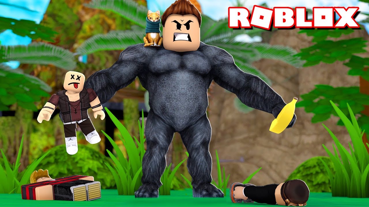 &iexcl;&iexcl; NOS CONVERTIMOS EN EL REY DE LA JUNGLA !! | Roblox Gorilla Simulator