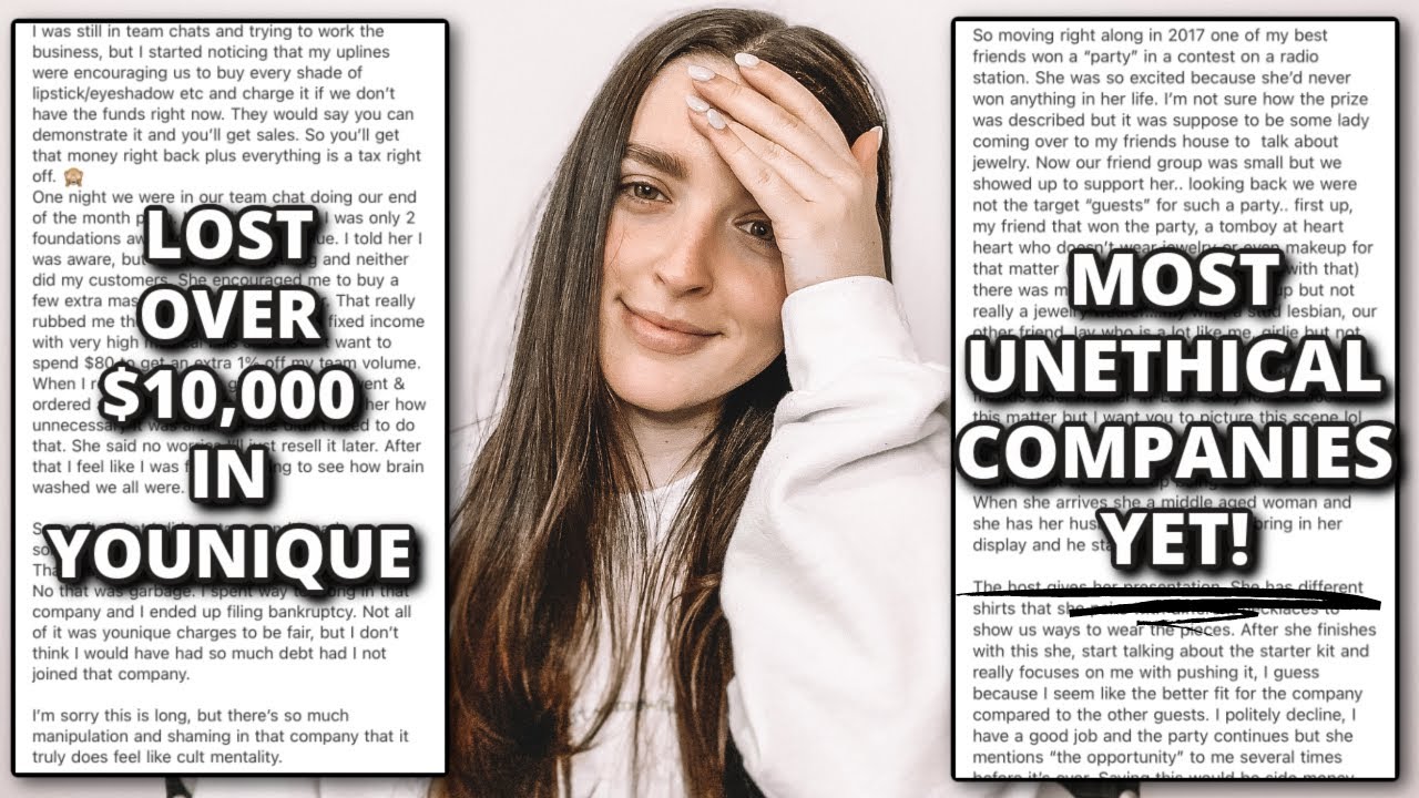 MLM Horror Stories #65 | THE MOST UNETHICAL COMPANIES YET | Younique, Primerica + more