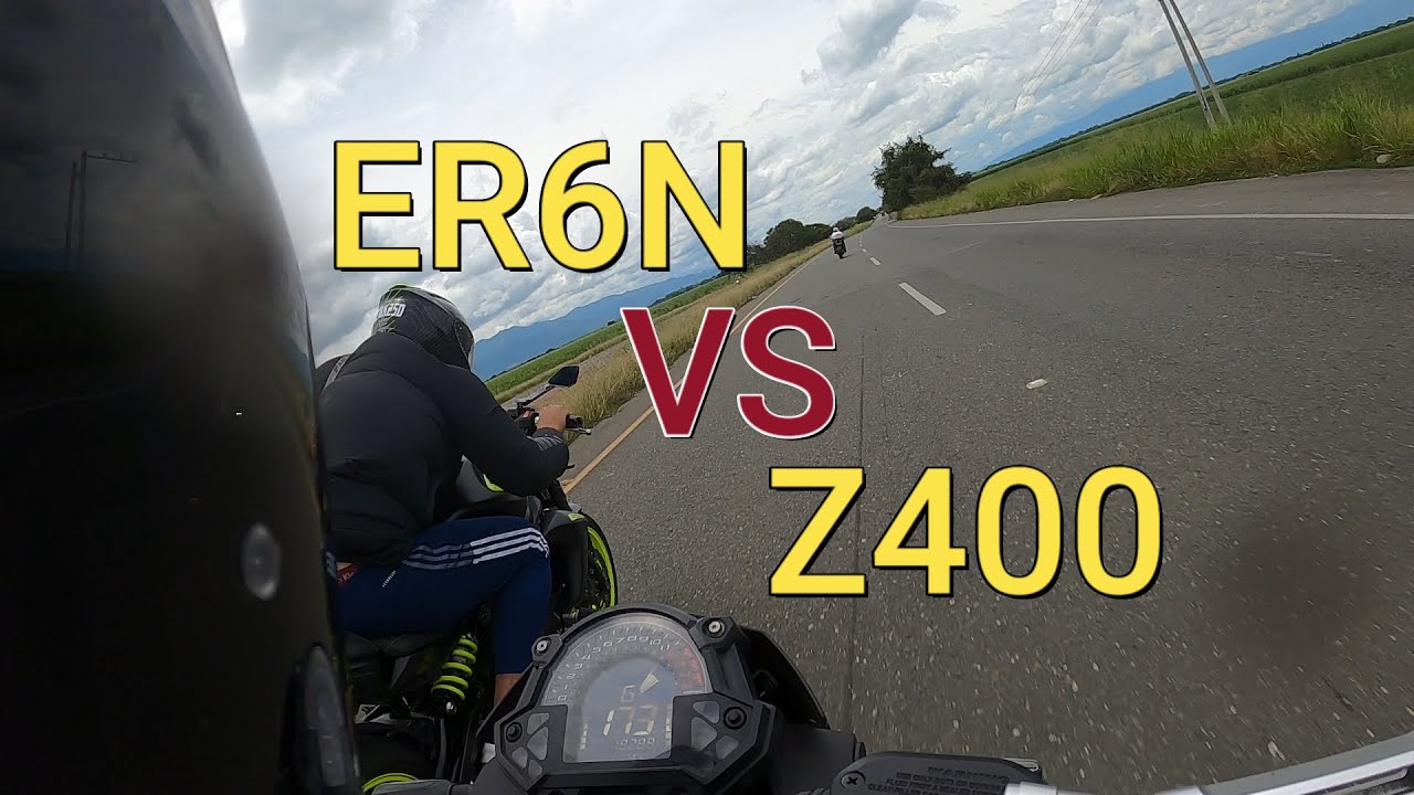😈Kawasaki Z400 vs Kawasaki ER6N x2🔥 #borntoridecali