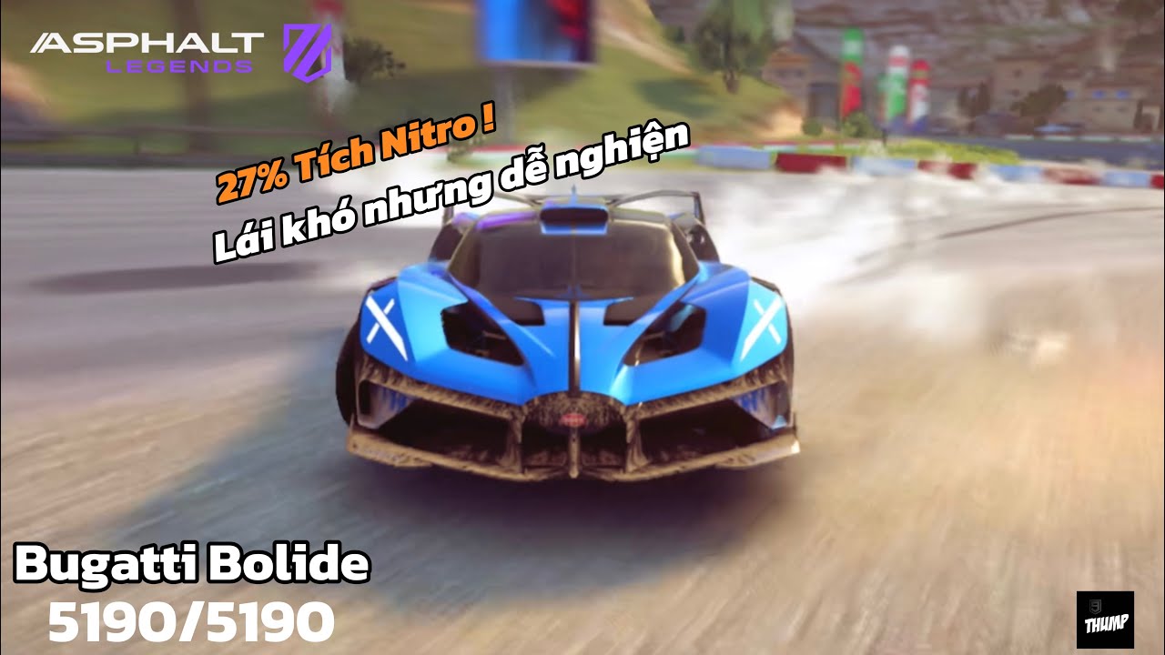 [Asphalt Legend] Bugatti Bolide, самый хардкорный автомобиль в игре.