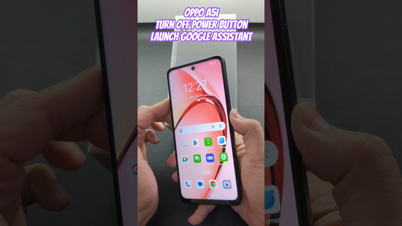 OPPO A5i Turn off Power Button Launch Google Assistant