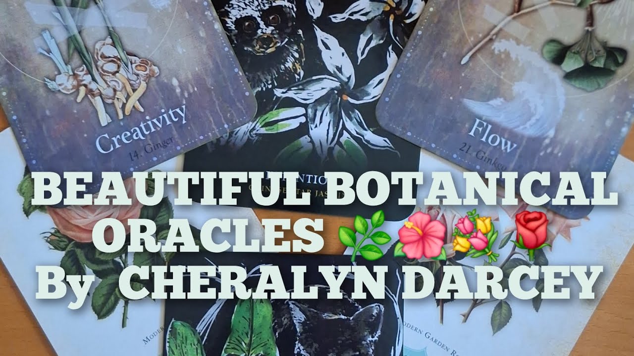 BEAUTIFUL BOTANICAL ORACLE DECKS !!        BY CHERALYN DARCEY ❤️💚💚